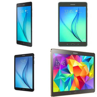 18 Pcs – Samsung Galaxy Tablets – Refurbished (GRADE C) – Models: SM-T280NZKAXAR, SM-T350NZAAXAR, SM-T560NZKUXAR, SM-T530NZWAXAR