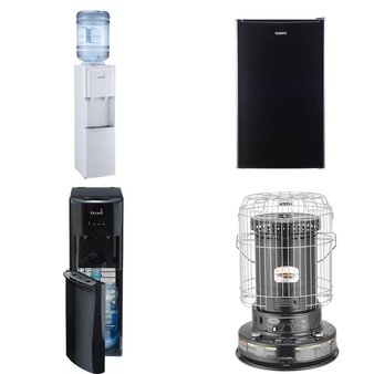 Pallet – 10 Pcs – Bar Refrigerators & Water Coolers, Refrigerators, Vacuums, Heaters – Customer Returns – Primo Water, Igloo