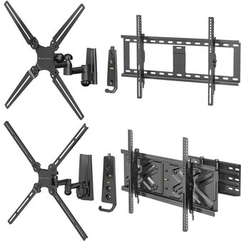 948 Pcs – Elexa TV Wall Mounts – Customer Returns – Models: LM30DJ, HE800T, LM42DJ, NT65MC