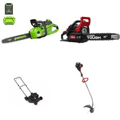 Pallet - 13 Pcs - Mowers, Trimmers & Edgers, Hedge Clippers & Chainsaws - Customer Returns - Hyper Tough, GreenWorks