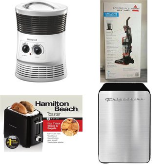 Pallet – 27 Pcs – Heaters, Vacuums, Toasters & Ovens, DVD & Blu-ray Players – Overstock – Honeywell, Hamilton Beach, Bissell, Frigidaire