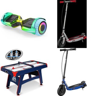 Pallet – 10 Pcs – Powered, Game Room, Vehicles, Trains & RC – Customer Returns – Razor, Razor Power Core, EA SPORTS, Jada Toys