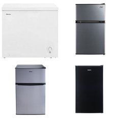 Pallet - 7 Pcs - Bar Refrigerators & Water Coolers, Refrigerators, Freezers - Customer Returns - Galanz, HISENSE, Arctic King