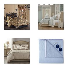 6 Pallets - 631 Pcs - Curtains & Window Coverings, Bedding Sets, Sheets, Pillowcases & Bed Skirts, Blankets, Throws & Quilts - Mixed Conditions - Fieldcrest, Madison Park, Eclipse, Elrene Home Fashions