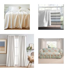 CLEARANCE! 3 Pallets - 678 Pcs - Rugs & Mats, Curtains & Window Coverings, Womens, Sheets, Pillowcases & Bed Skirts - Mixed Conditions - Unmanifested Home, Window, and Rugs, Easy Street, Eclipse, Fieldcrest