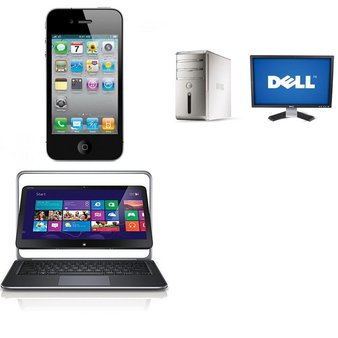 CLEARANCE! 4 Pcs – Apple iPhones, Desktops, Laptops – Refurbished (BRAND NEW, GRADE B) – Apple, DELL