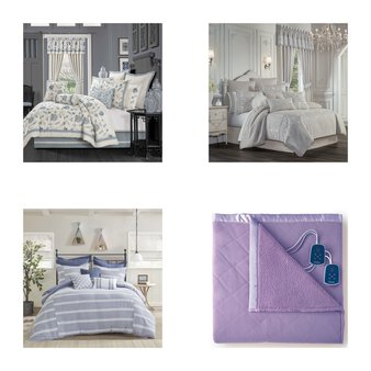 6 Pallets – 621 Pcs – Lighting & Light Fixtures, Curtains & Window Coverings, Bedding Sets, Sheets, Pillowcases & Bed Skirts – Mixed Conditions – Unmanifested Home, Window, and Rugs, Regal Home Collections, Inc., Madison Park, Asstd National Brand