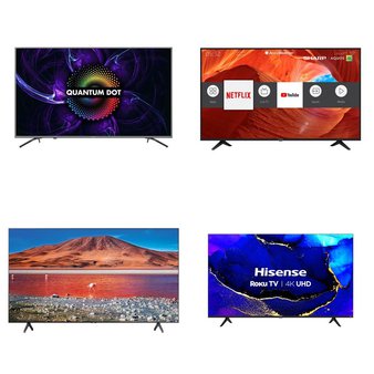 11 Pcs – LED/LCD TVs – Refurbished (GRADE A) – HISENSE, Samsung, SHARP, TCL