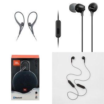 38 Pcs – Headphones & Portable Speakers – Refurbished (GRADE A, GRADE B) – Sony, Heyday, JBL, JLab