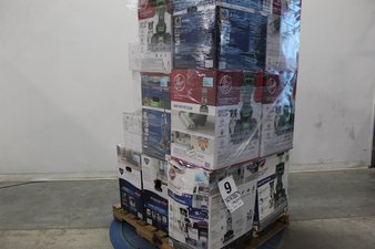 3 Pallets – 68 Pcs – Vacuums, Food Processors, Blenders, Mixers & Ice Cream Makers, Floor Care – Damaged / Missing Parts / Tested NOT WORKING – Hoover, Shark, Bissell, Dyson