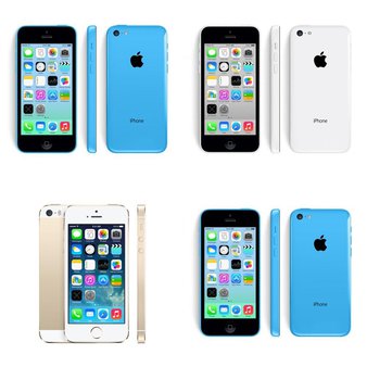 CLEARANCE! 7 Pcs – Apple iPhones – Refurbished (GRADE A, GRADE B, GRADE C – Unlocked) – Models: ME597LL/A, ME507LL/A, MD294LL/A, ME343LL/A