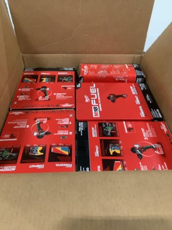 3 Parcel Boxes – 134 Pcs – Tool Accessories, Power Tools – Conditionally Assessed Milwaukee Tools Returns (Conditions in Manifest)