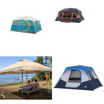 Pallet – 12 Pcs – Camping & Hiking – Customer Returns – Ozark Trail, Coleman, Igloo Products, Coleman Company