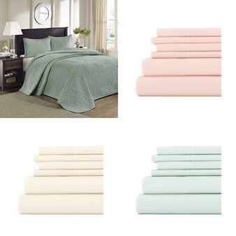 6 Pallets – 3311 Pcs – Curtains & Window Coverings, Decor, Bath, Sheets, Pillowcases & Bed Skirts – Mixed Conditions – Sun Zero, No 918, Madison Park, Eclipse