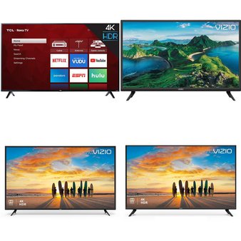 48 Pcs – LED/LCD TVs – Refurbished (GRADE A, GRADE B) – VIZIO, TCL