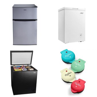 Pallet – 4 Pcs – Freezers, Bar Refrigerators & Water Coolers, Kitchen & Dining – Customer Returns – Arctic King, Galanz, MyMini