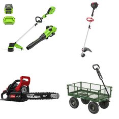 Pallet - 13 Pcs - Trimmers & Edgers, Other, Unsorted, Hedge Clippers & Chainsaws - Customer Returns - Hyper Tough, Gorilla Carts, Ozark Trail, GreenWorks