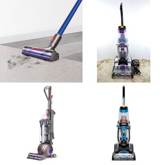 Pallet – 20 Pcs – Vacuums – Damaged / Missing Parts / Tested NOT WORKING – Bissell, Dyson, Shark, Hoover