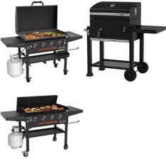 Pallet - 3 Pcs - Grills & Outdoor Cooking - Customer Returns - Blackstone, Expert Grill