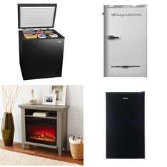 Pallet - 6 Pcs - Bar Refrigerators & Water Coolers, Refrigerators, Freezers, Fireplaces - Customer Returns - Frigidaire, Galanz, Arctic King, Mainstays