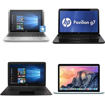 27 Pcs – Laptop Computers – Salvage – HP, Apple, EPIK, IVIEW