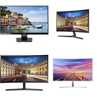 46 Pcs – Computer Monitors – Customer Returns – HP, Samsung, LG, SCEPTRE