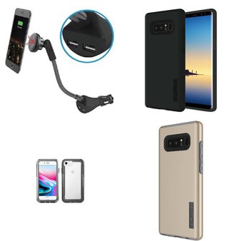 29 Pcs – Cellular Phones Accessories – Used, Open Box Like New, Like New – Incipio, Blackweb, PREMIER, Onn