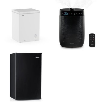 Pallet – 8 Pcs – Humidifiers / De-Humidifiers, Freezers, Refrigerators – Customer Returns – HoMedics, HISENSE, Igloo