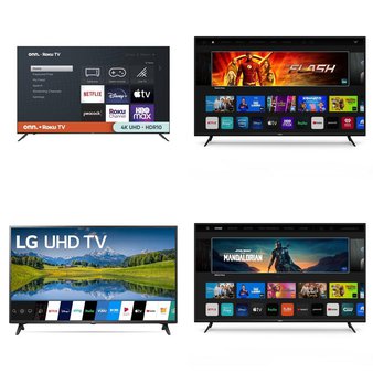 64 Pcs – LED/LCD TVs – Refurbished (GRADE A, GRADE B) – VIZIO, Samsung, Onn, LG