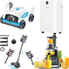 Pallet - 33 Pcs - Unsorted, Vacuums, Pools & Water Fun, Food Processors, Blenders, Mixers & Ice Cream Makers - Customer Returns - Bossdan, INSE, Wybot, HUMSURE