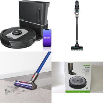 Pallet – 25 Pcs – Vacuums – Damaged / Missing Parts / Tested NOT WORKING – Hoover, Dyson, Shark, iRobot