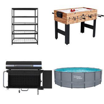 2 Pallets – 32 Pcs – Storage & Organization, Grills & Outdoor Cooking, Game Room, TV Stands, Wall Mounts & Entertainment Centers – Overstock – WORKPRO, Expert Grill, MD Sports