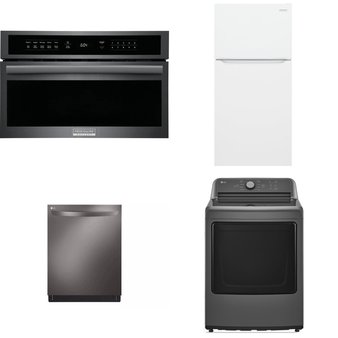 4 Pcs – Microwaves, Dishwashers – New – Frigidaire, LG