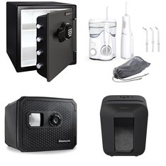 Pallet - 9 Pcs - Safes, Home Security & Safety, Shredders, Oral Care - Customer Returns - SentrySafe, Fellowes, Sentry, WATERPIK