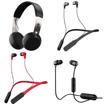 27 Pcs – Skullcandy Headphones & Portable Speakers – Tested Not Working – Models: S2IKW-J509, S2IKW, S2DUW-K003, S2DUW-K012