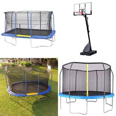 Pallet - 4 Pcs - Outdoor Sports - Damaged / Missing Parts / Tested NOT WORKING - JumpKing, AirZone, Spalding