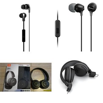 54 Pcs – Headphones & Portable Speakers – Refurbished (GRADE A, GRADE B) – Heyday, Sony, Skullcandy, JLab