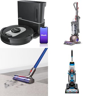 Pallet – 8 Pcs – Vacuums – Damaged / Missing Parts / Tested NOT WORKING – Hoover, Dyson, Bissell, Shark