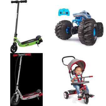 Pallet – 16 Pcs – Powered, Vehicles, Trains & RC, Strollers, Vehicles – Customer Returns – Razor, Razor Power Core, Monster Jam, Radio Flyer