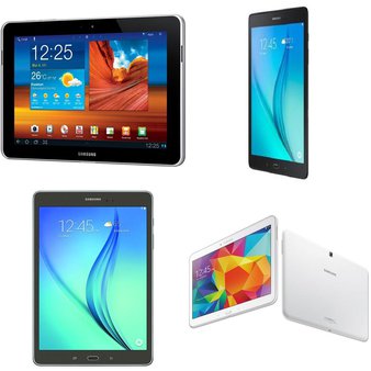 15 Pcs – Samsung Galaxy Tablets – Refurbished (GRADE C) – Models: SM-T280NZKAXAR, SM-T550NZAAXAR, GT-P7510MAYXAB, SM-T230NZWAXAC