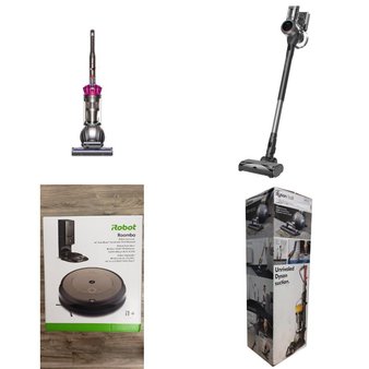 Pallet – 32 Pcs – Vacuums – Damaged / Missing Parts / Tested NOT WORKING – Tineco, iRobot, Dyson, Shark