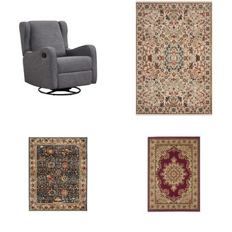 CLEARANCE! 6 Pallets – 299 Pcs – Rugs & Mats, Curtains & Window Coverings, Blankets, Throws & Quilts, Decor – Mixed Conditions – Unmanifested Home, Window, and Rugs, Unmanifested Bedding, Asstd National Brand, Sun Zero