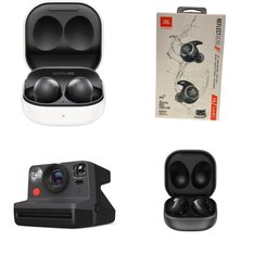 Case Pack - 13 Pcs - In Ear Headphones, Point & Shoot - Customer Returns - Samsung, JBL, Polaroid, Apple