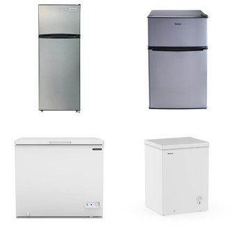 Pallet – 5 Pcs – Refrigerators, Freezers, Bar Refrigerators & Water Coolers – Customer Returns – Frigidaire, Galanz, HISENSE