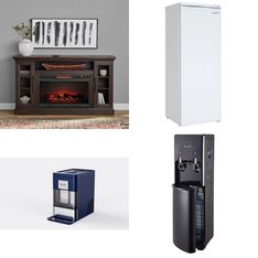 6 Pallets - 40 Pcs - Humidifiers / De-Humidifiers, Fireplaces, Bar Refrigerators & Water Coolers, Heaters - Customer Returns - HoMedics, Mm, Primo, Primo Water