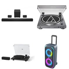 Pallet – 26 Pcs – Speakers, CD Players, Turntables, Portable Speakers, Accessories – Customer Returns – onn., VIZIO, Victrola, Audio-Technica