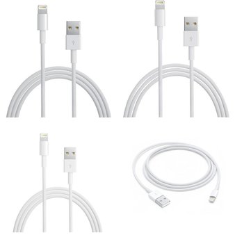 635 Pcs – Apple 3ft Lightning Cables – Customer Returns – Models: MD818AM/A-3PK, MD818AM/A, MD818AM / A, MD818ZM/A