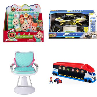 Pallet – 78 Pcs – Vehicles, Trains & RC, Not Powered, Dolls, Powered – Customer Returns – New Bright, Adventure Force, COCOMELON, Jetson