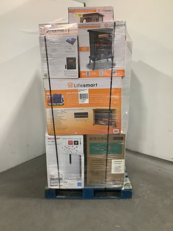 1 Pallet – 25 Pcs – Heaters, Fireplaces – Untested Customer Returns – Major Retailer