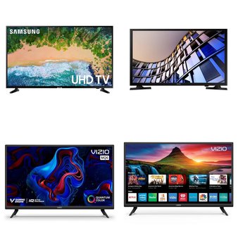 5 Pcs – LED/LCD TVs – Refurbished (GRADE C, GRADE D) – Samsung, VIZIO, Onn